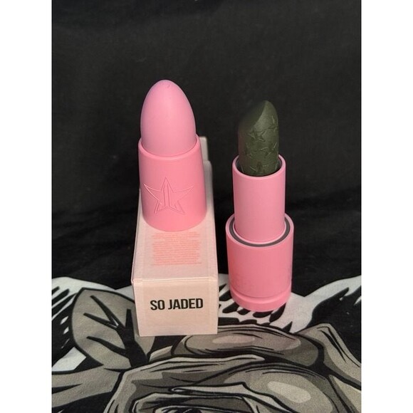 Brand New! So Jaded - Jeffree Star Velvet Trap Lipstick Green BNIB NWT - Picture 4 of 4